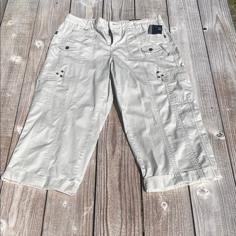 Style & Co. Light Beige Cargo Capris